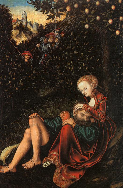 Lucas  Cranach Samson and Delilah china oil painting image